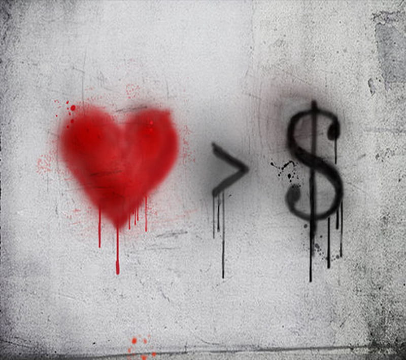 Love, money, HD wallpaper