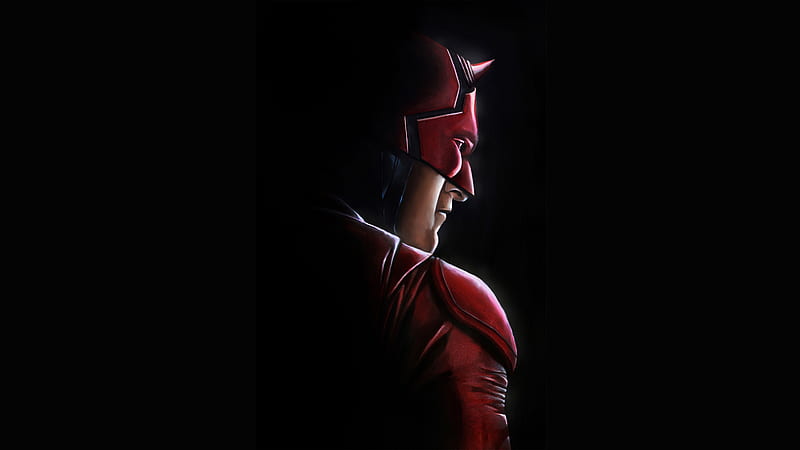 Daredevil Artwork , daredevil, minimalism, artwork, artist, superheroes, digital-art, HD wallpaper