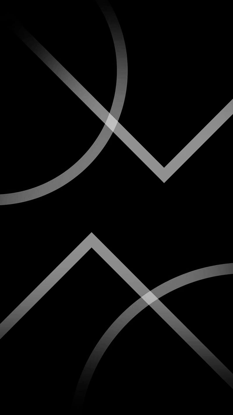 A 4K ultra HD mobile wallpaper with a minimalist abstract heart-shaped  pattern in black and white, with clean lines and negative space