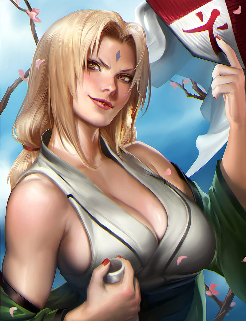 Tsunades big boobs