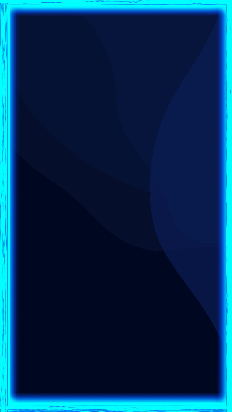 neon fremes, abstract, neon, blue, edge, frame, HD phone wallpaper