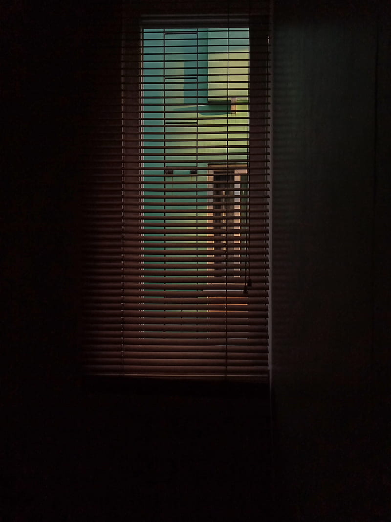 window, blinds, dark, room, HD phone wallpaper