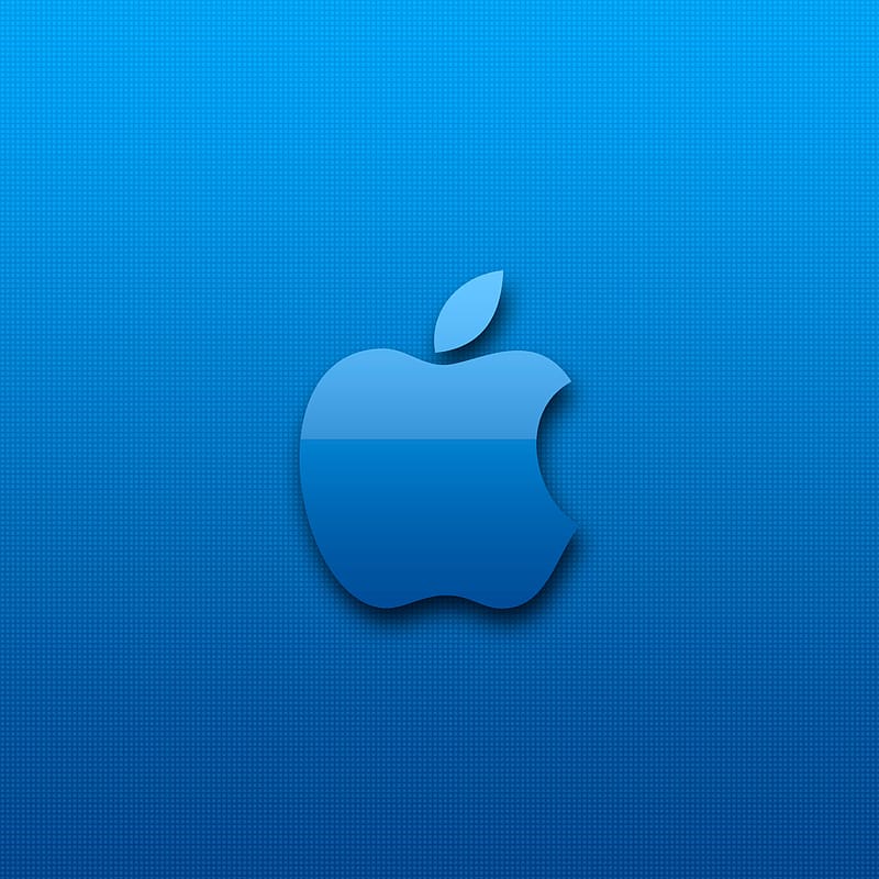 Blue Apple - iPad Retina for iPhone 11, Pro Max, X, 8, 7, 6 - on 3, Blue and Black Apple, HD phone wallpaper