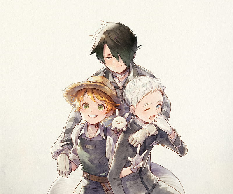 HD wallpaper anime the promised neverland ray the promised neverland norman the promised neverland