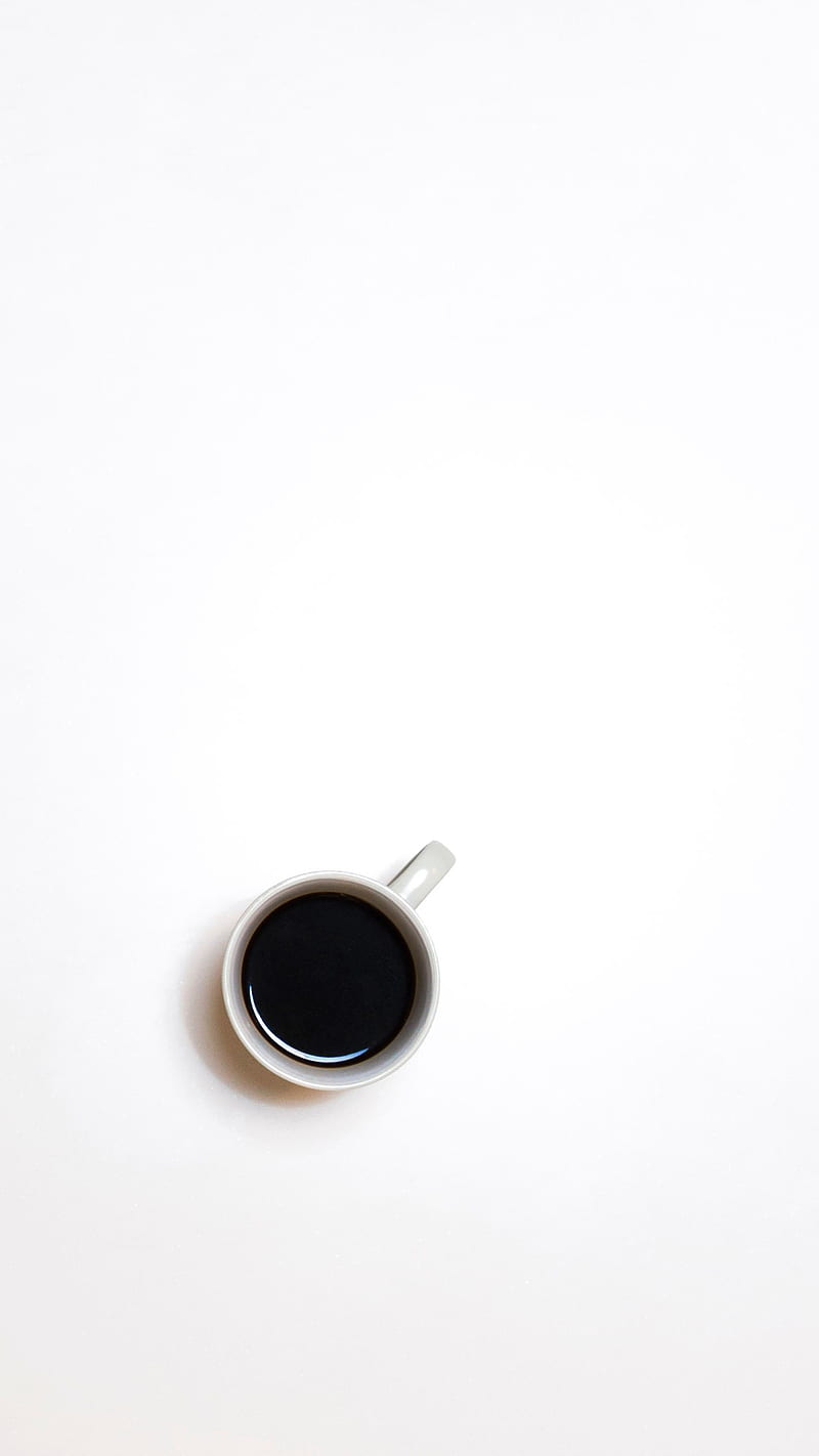 Top of the Morning, coffee, simple, white, HD phone wallpaper