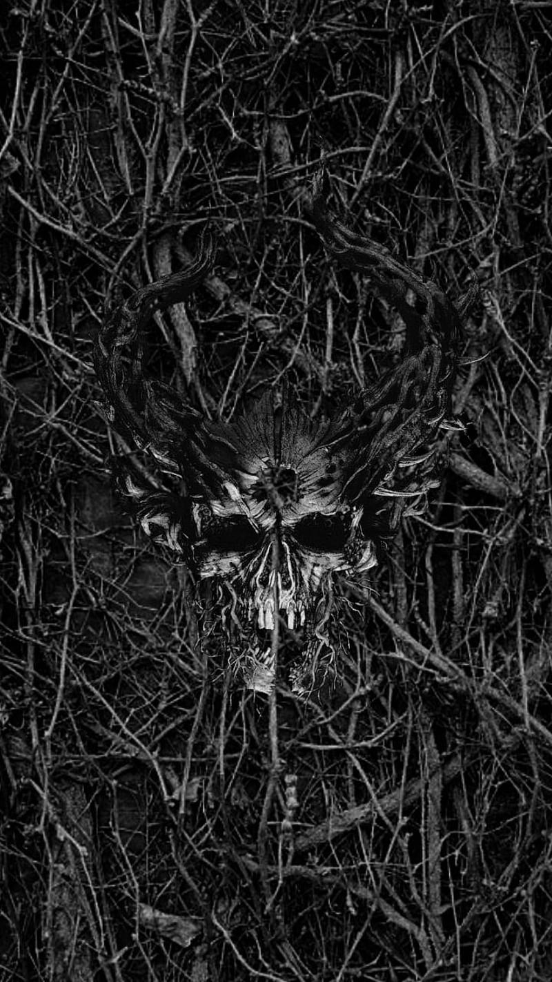 Demon Hunter 02 1, dead, vines, dead vines, ivy, dead ivy, demonhunter, guerra, gothic, horn, thorn, HD phone wallpaper