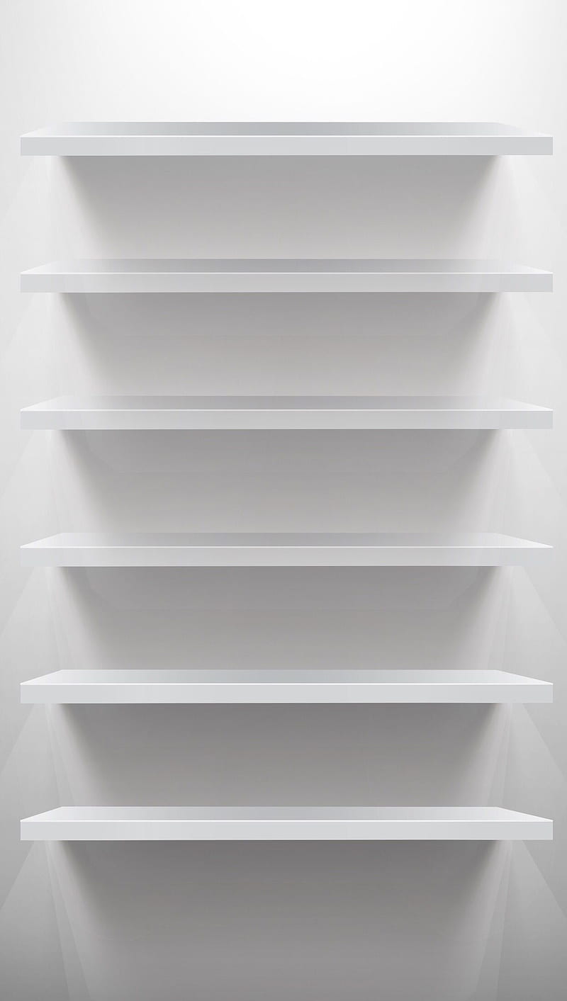 White Shelf, shelf, white, HD phone wallpaper | Peakpx