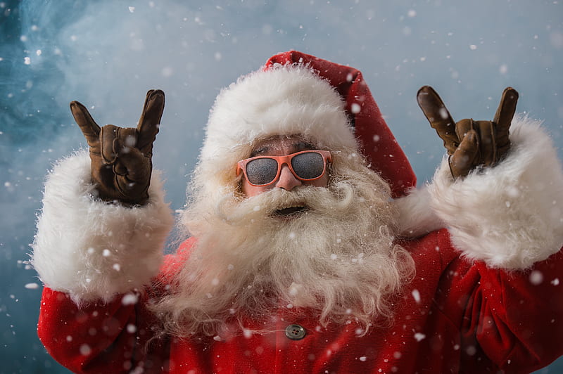 Cool Santa Claus , santa-claus, christmas, celebrations, HD wallpaper