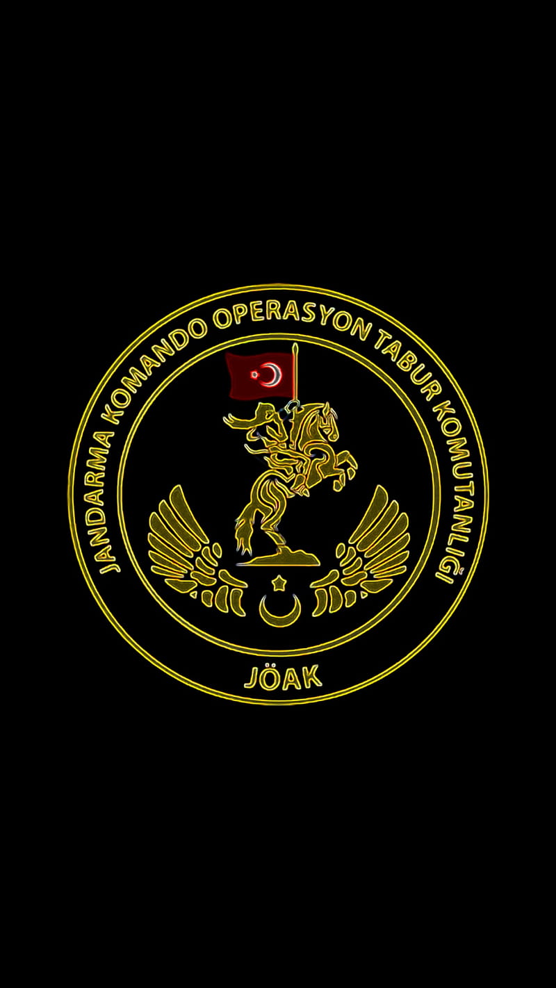 Jandarma, asker, dark, logo, HD phone wallpaper