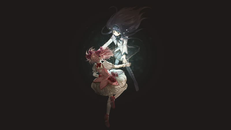 Wallpaper : madoka, Homura, anime, girl 1920x1080 - 4kWallpaper