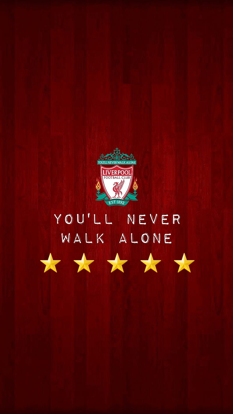 Liverpool 5 times, lfc, ynwa, HD phone wallpaper