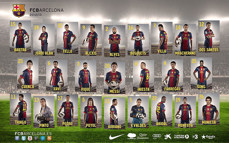 PLAYERS 2012-13-FC Barcelona Club, HD wallpaper
