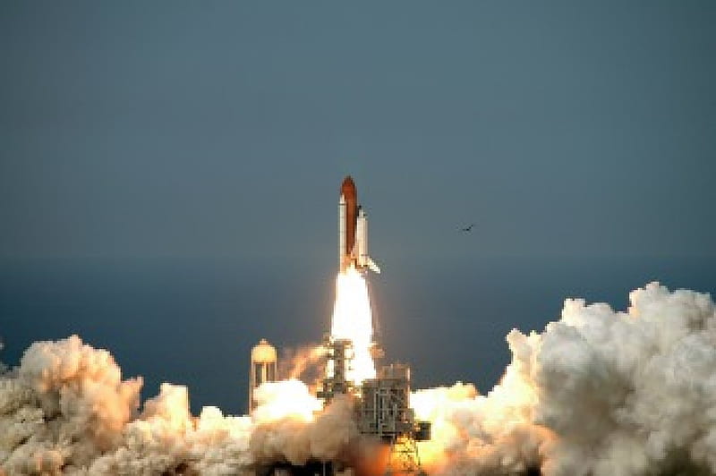 Liftoff of space shuttle Endeavour from Launch Pad 39A, shuttle launch, endeavour, space, launch, shuttle, HD wallpaper