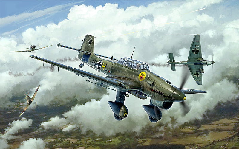 Bombers, Junkers Ju 87, Aircraft, Bomber, Warplane, HD wallpaper