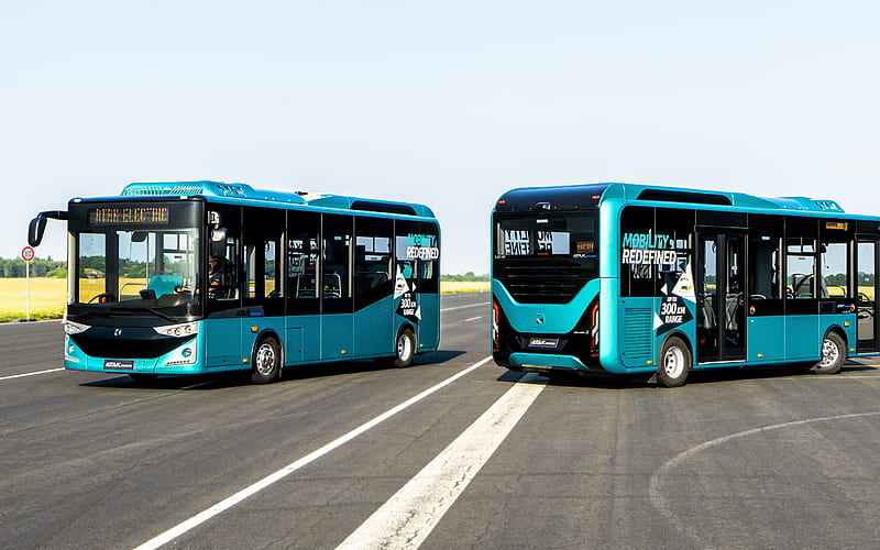 Karsan Atak Electric, electric bus, Autonomous Atak Electric, Zero Emission Bus, EV Bus, electric buses, city transport, HD wallpaper