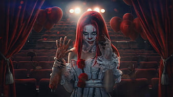 The Clown, art, horror, IT, Clown, HD wallpaper | Peakpx
