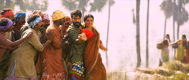 Rangastalam, actor, actress, charan, ram charan, ramcharan, samantha, samantha akkineni, samanthaakkineni, telugu, HD wallpaper