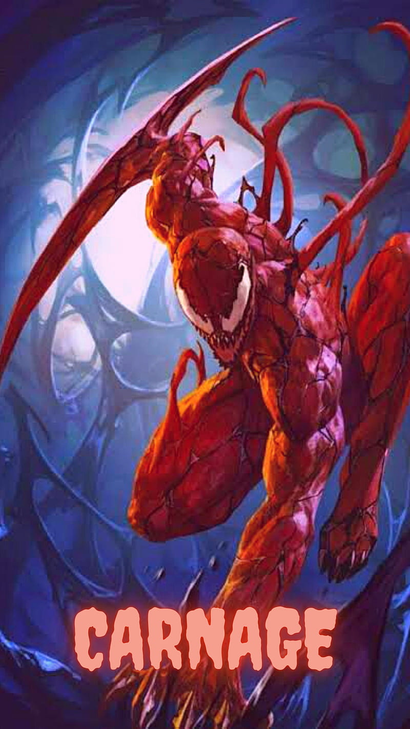 Carnage, art, marvel, venom, let there be carnage, HD phone wallpaper