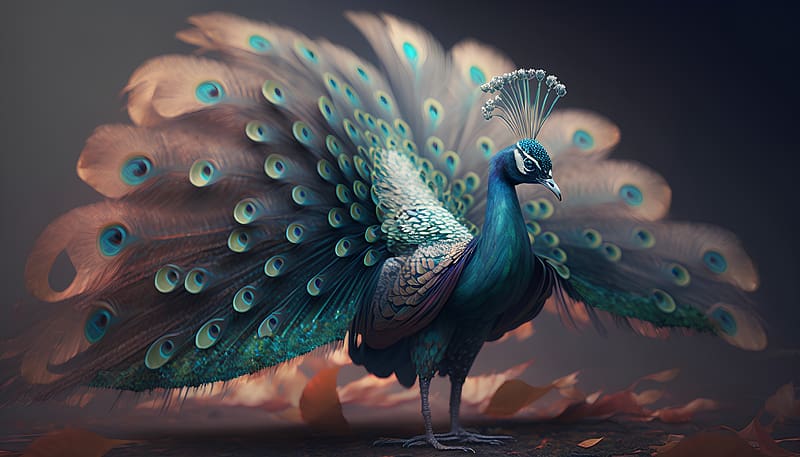 Beautiful Peacock, Bird, Burd, Animal, Feathers, Wild, HD wallpaper