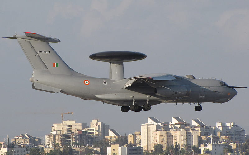 Beriev A-50, Mainstay, military aircraft, radar aircraft, Indian Air Force, A-50EI, Beriev, HD wallpaper