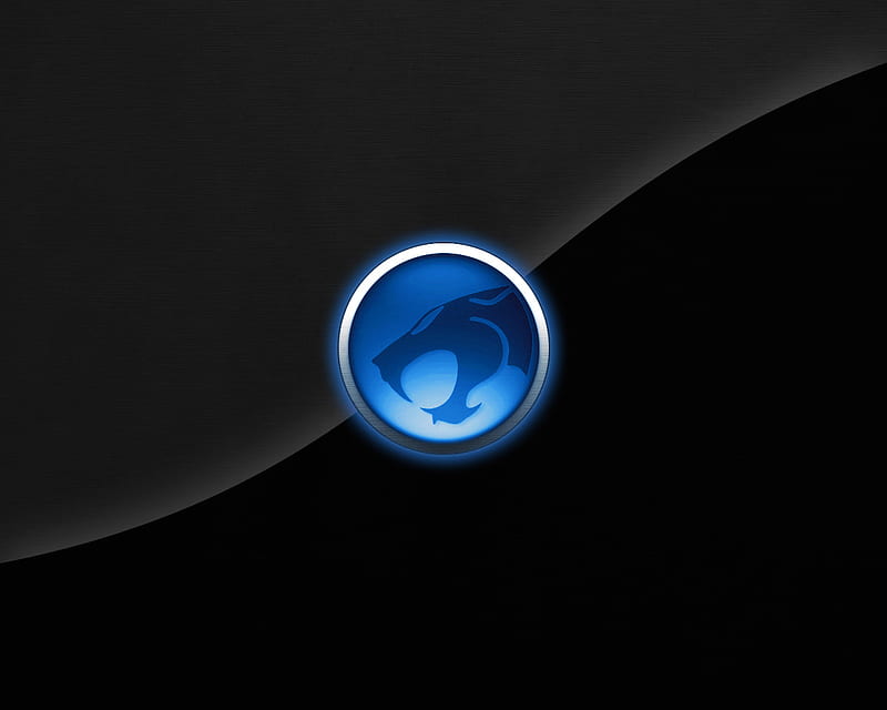 Thundercats, black, logo, blue, HD wallpaper