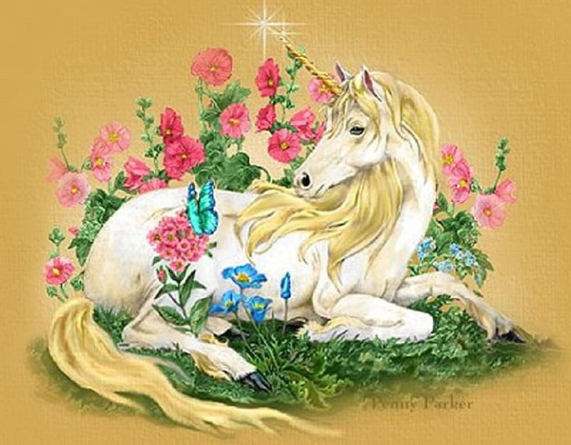 Fantasy Pretty Art Unicorn Hd Wallpaper Peakpx