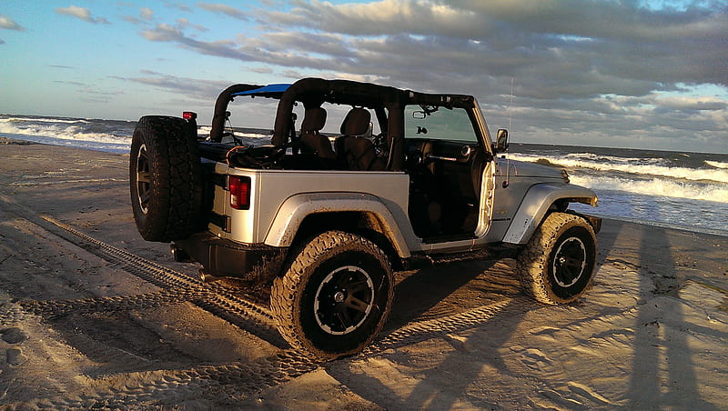  Playa, 4x4, tierra, jeep, todoterreno, vaquero, Fondo de pantalla HD