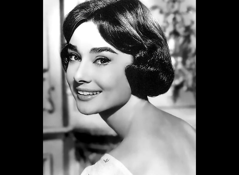 Audrey Hepburn, movie star, black, audrey, white, sexy, old, HD wallpaper