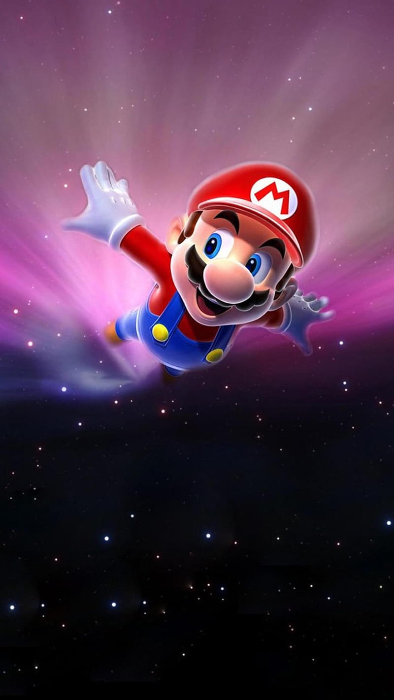 Mario, galaxy, magic, mario galaxy, nintendo, stars, world, HD phone wallpaper