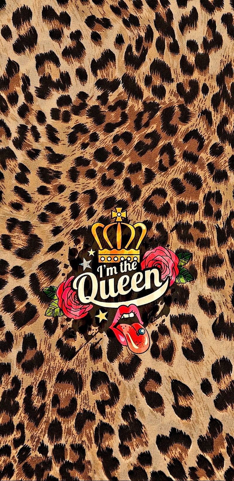Im the Queen, animal, crown, leopard print, queen, HD phone wallpaper |  Peakpx