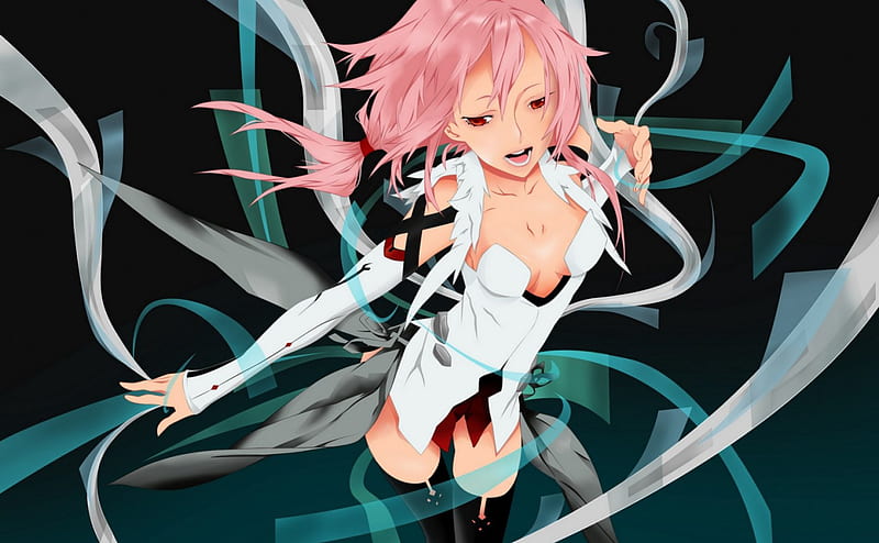 Wallpaper smile, friends, uniform, guilty crown, fyu-neru, inori