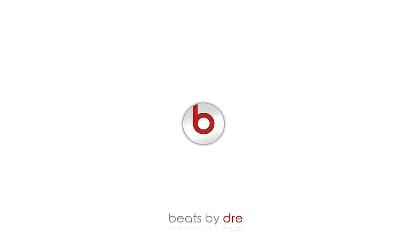 BEATS BY DRE, beats, headphones, logo, white, HD wallpaper