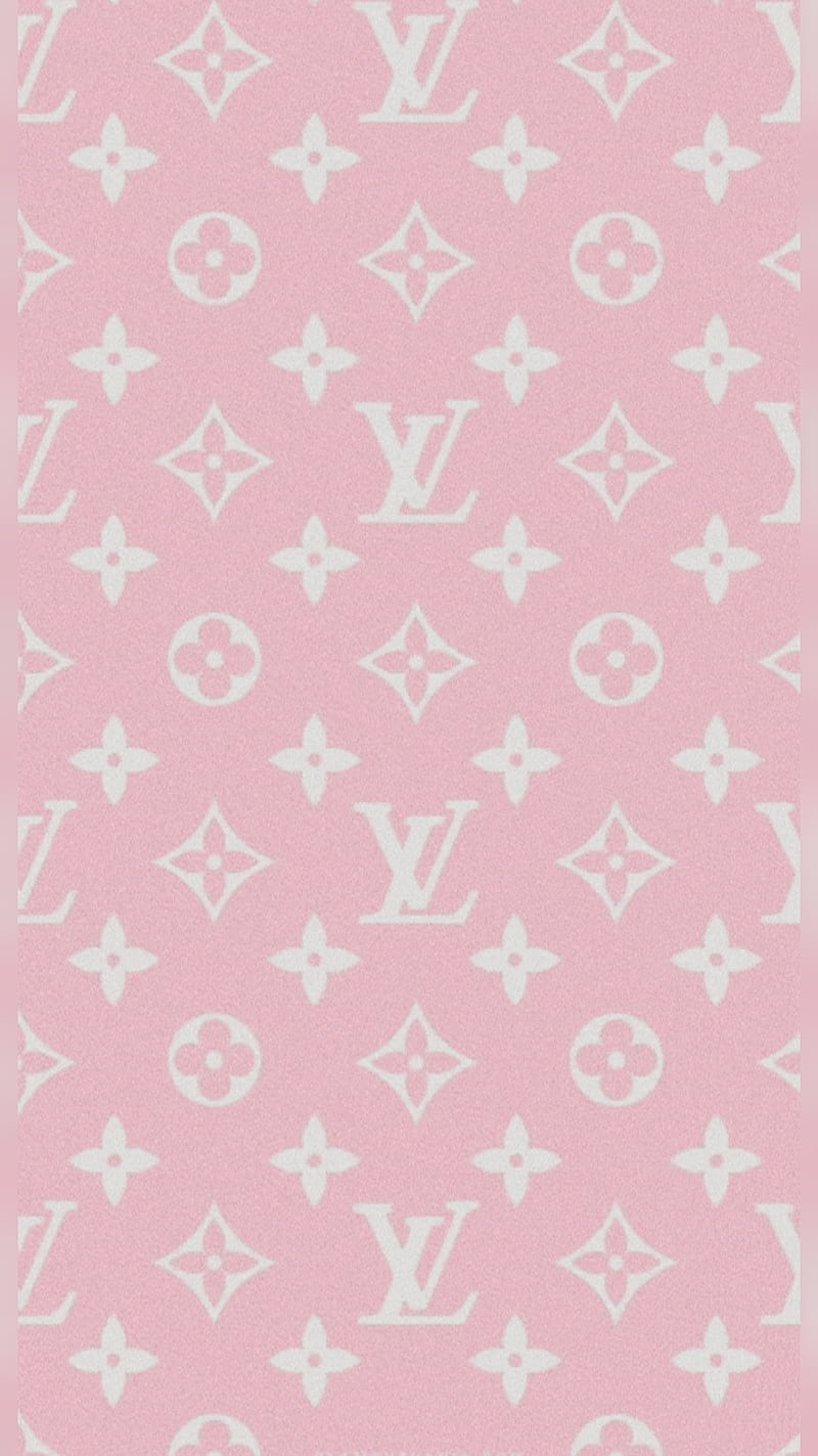 Louis Vuitton Background Brand Logo Black And Pink Symbol Design