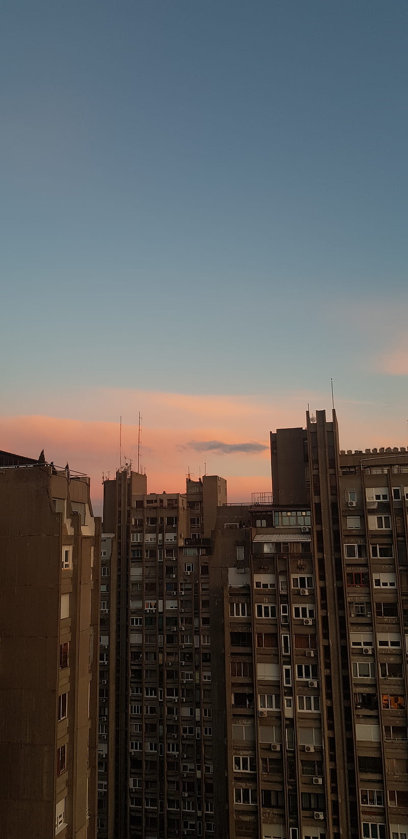New Belgrade sunset, aesthetic, city, night, serbia, sky, urban, world, HD phone wallpaper