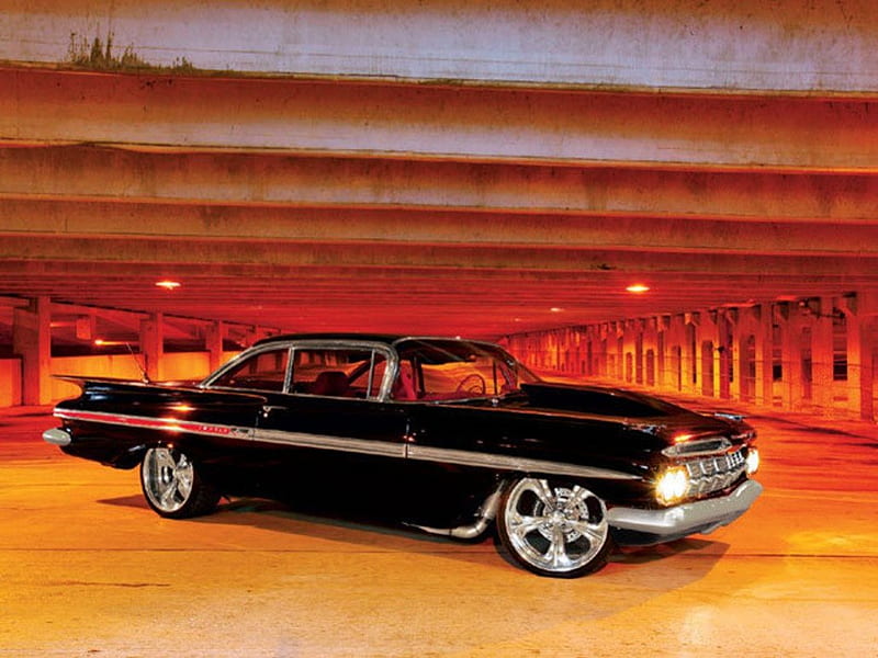 59-63 Chevy Impala, muslce car, 63, 59, impala, chevy, american muscle, HD wallpaper