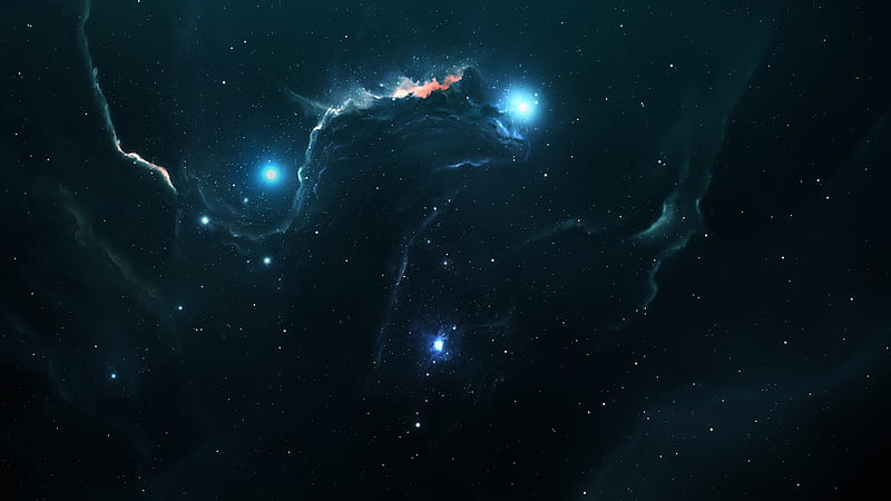 nebula, stars, gas cloud, universe, galaxy, Space, HD wallpaper