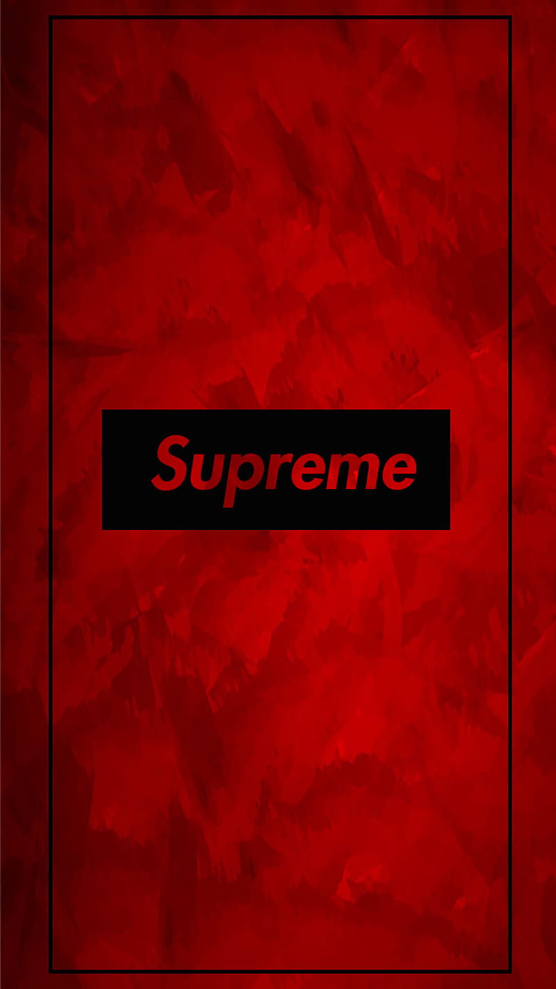 Supreme, Red Logo Wallpaper Download