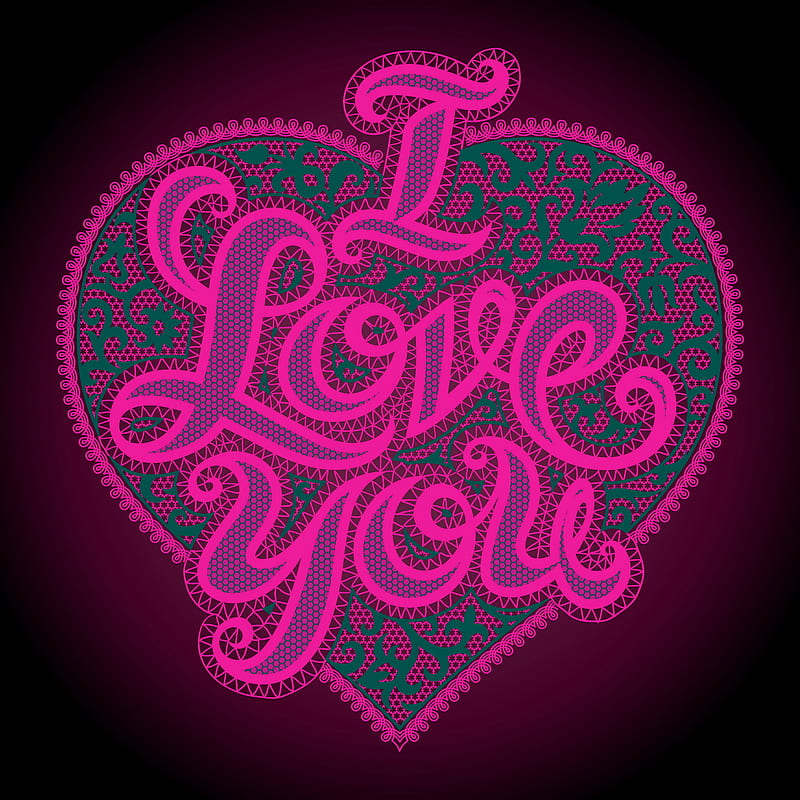 love you, siempre, heart, kiss, HD phone wallpaper