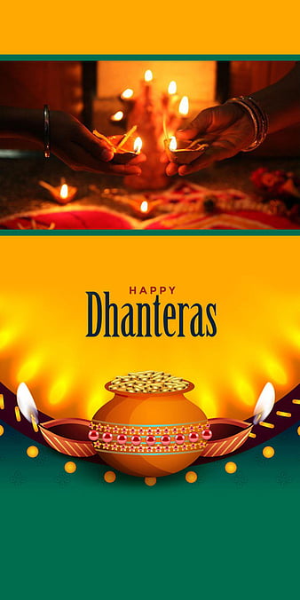 Indian Festival Shubh Dhanteras Celebration Greeting Card Stock  Illustration - Download Image Now - iStock