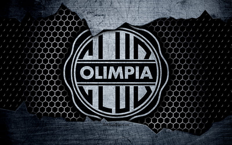 Olimpia Asuncion logo, Paraguayan Primera Division, soccer, football club, Paraguay, grunge, metal texture, Olimpia Asuncion FC, HD wallpaper