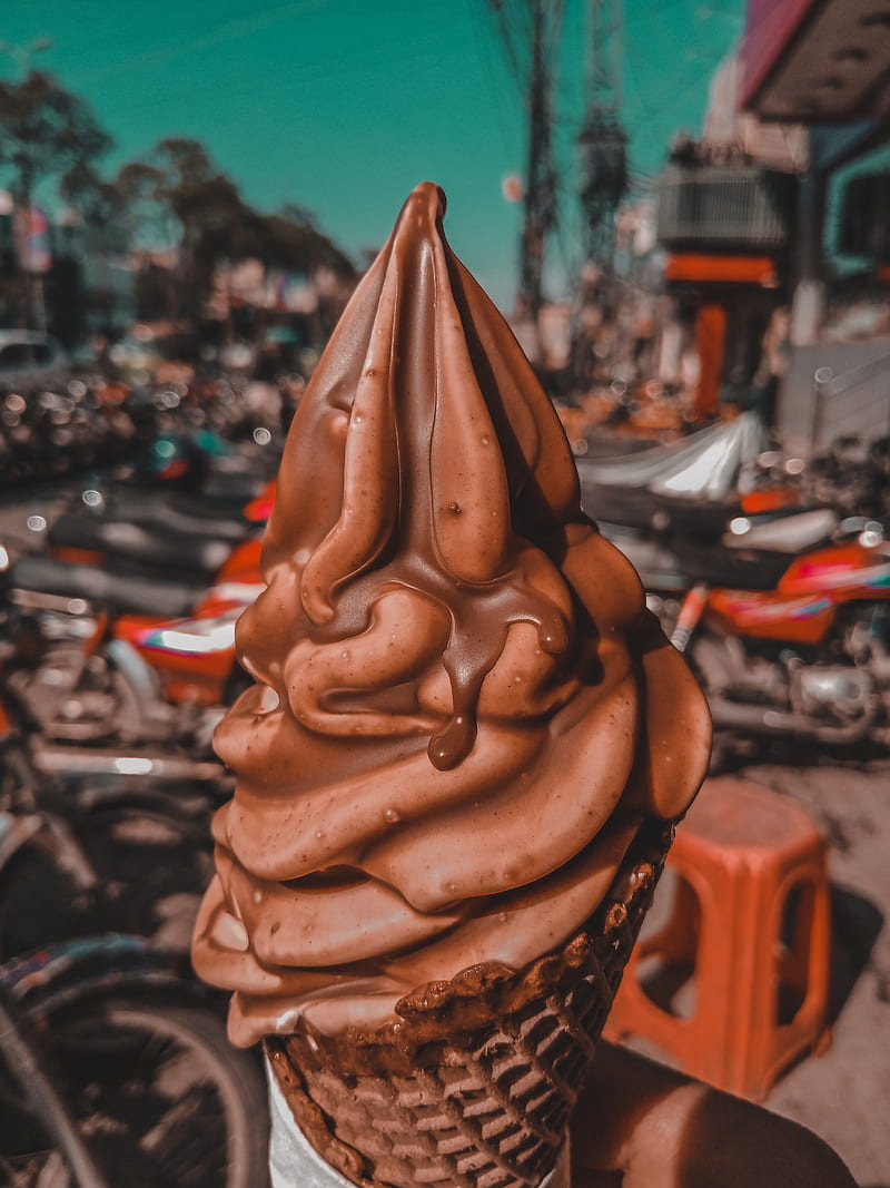 ice cream, brown, cold, cool, full, HD phone wallpaper