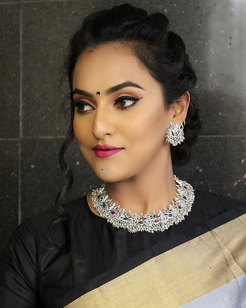 Priyanka , kannada, serial actress, HD phone wallpaper