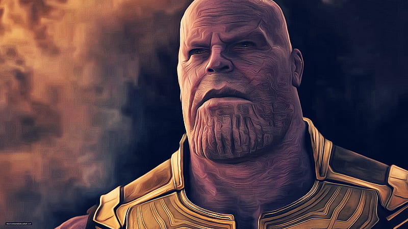 Thanos In Avengers Infinity War Artwork, thanos, avengers-infinity-war, movies, 2018-movies, artwork, artist, HD wallpaper