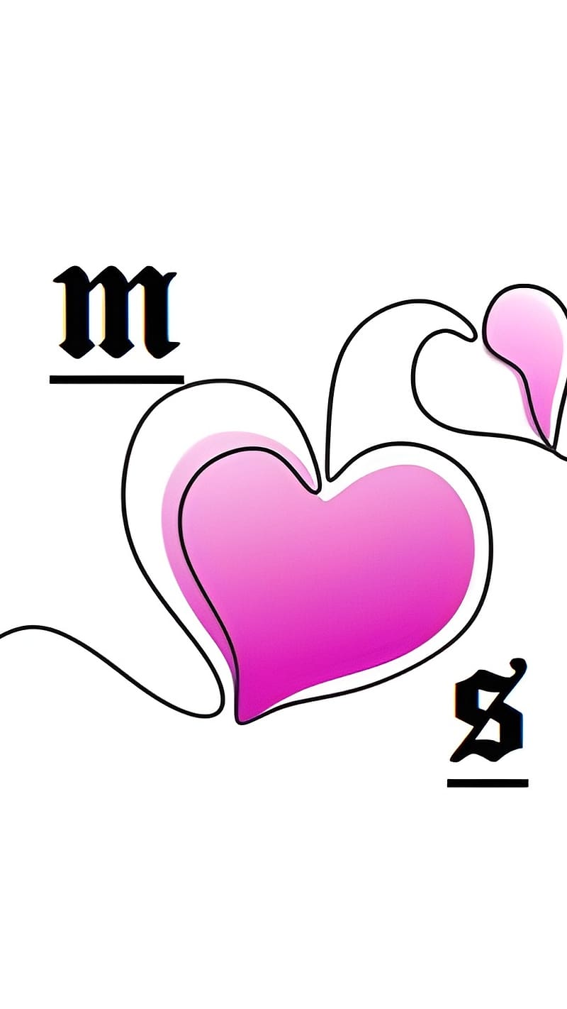 M.s Name Love, love, pink, letter ms, HD phone wallpaper | Peakpx
