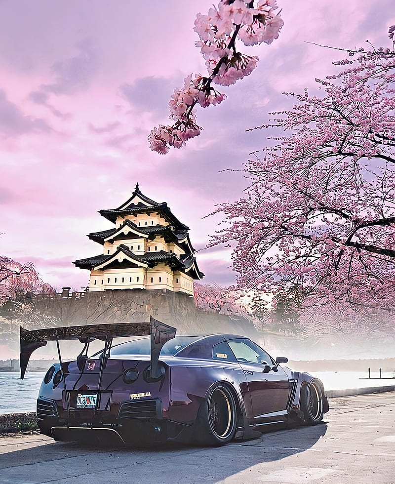 Nissan GT-R Japan, car, carros, cherryblossom, japanesecars, jdm,  nissangt-r, HD phone wallpaper | Peakpx