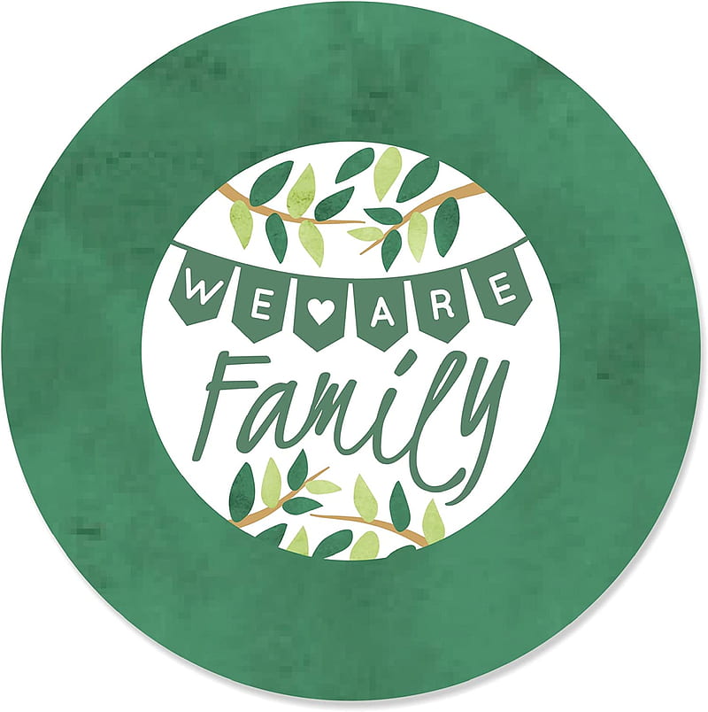 Family Tree Reunion - Family Gathering Party Circle Sticker Labels - 24 Count : Toys & Games, HD phone wallpaper