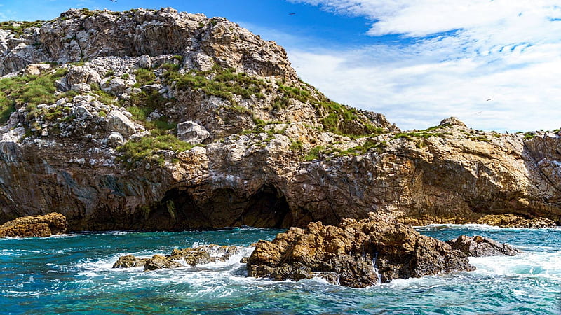Islas Marietas near Puerto Vallarta, Jalisco, Mexico, sea, rocks, stones, coast, HD wallpaper