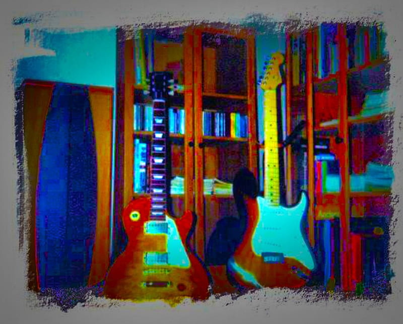58 gibson & stratocaster, les paul, gibson, guitar, stratocaster, HD wallpaper