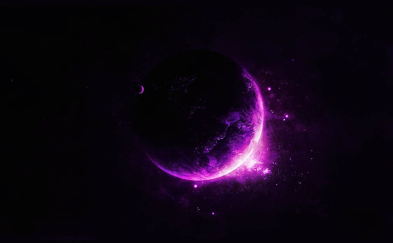 Purple Planet, purple, planet, HD wallpaper | Peakpx