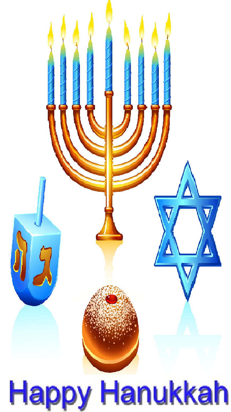 Happy Hanukkah, holidays, judaism, HD phone wallpaper